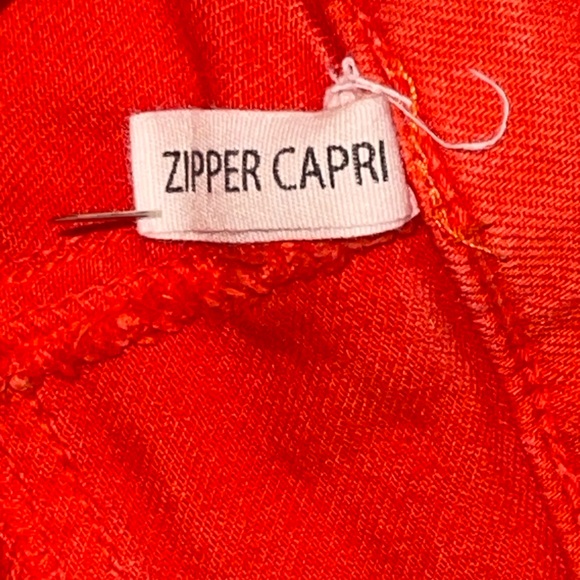 RAG & BONE Zipper Capri Orange - Picture 9 of 14